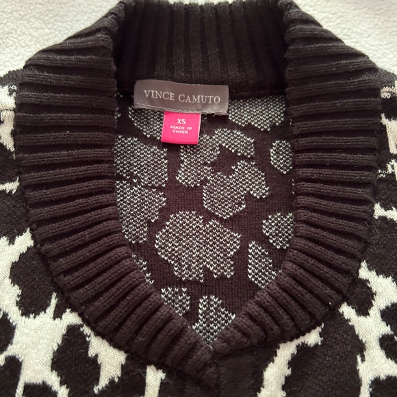 Vince Camuto Leopard Print Short Open Front Cardigan, Sz XS - Picture 9 of 12
